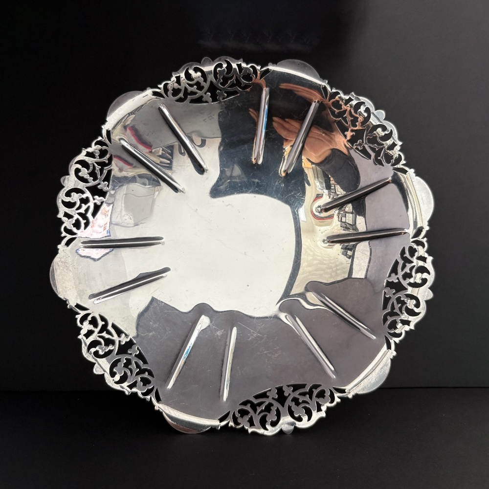 Vintage Silver Plated Fruit Bowl